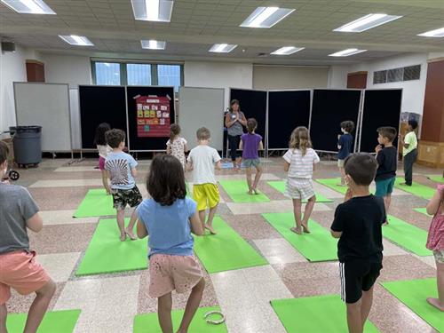 Students Doing Yoga